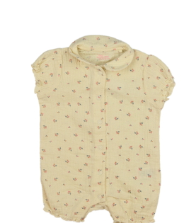 Světlý květinový overal s límečkem Next