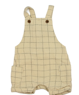 Hnědý kostkovaný overal Mothercare