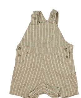 Hnědý pruhovaný overal Next