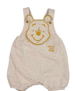 Hnědý melírovaný overal Medvídek Pú Disney Primark