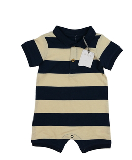 Nový pruhovaný overal s límečkem Tu 