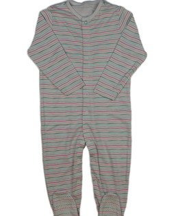 Bílý pruhovaný protiskluzový overal Primark 