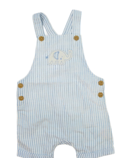 Modro-bílý pruhovaný overal se slonem Mothercare