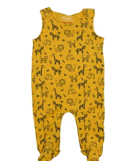 Žlutý overal se zvířátky Jojo Mama Bébé