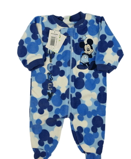 Nový modrý fleecový overal Mickey Disney