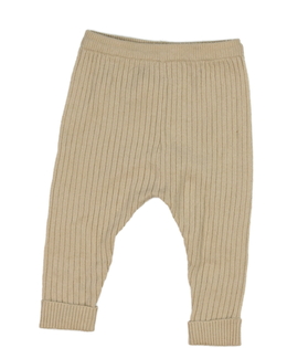 Hnědé žebrované teplejší legíny Nutmeg