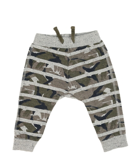 Šedé vzorované tepláky Nutmeg