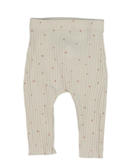 Krémové legíny se srdíčky Primark 