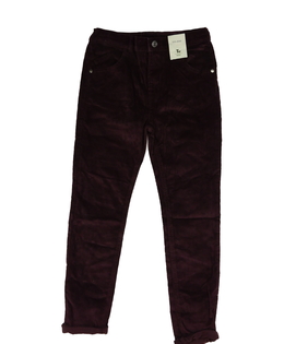 Nové bordo manšestrové kalhoty Tu 