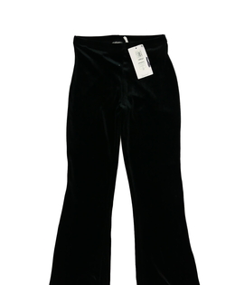 Černé semišové zvonové legíny M&S