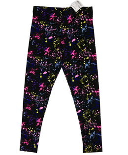 Nové černé barevně vzorované legíny Next