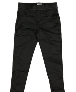 Černé koženkové džegíny F&F