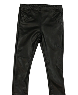 Černé koženkové legíny F&F