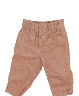 Růžové manšestrové kalhoty H&M