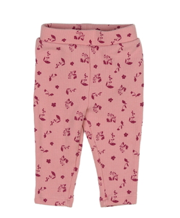 Růžové silnější legíny s listy Primark