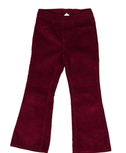 Červené zvonové manšestrové džegíny H&M