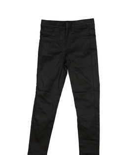 Černé koženkové džegíny Next