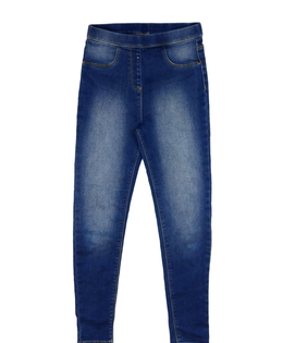 Modré melírované džegíny George