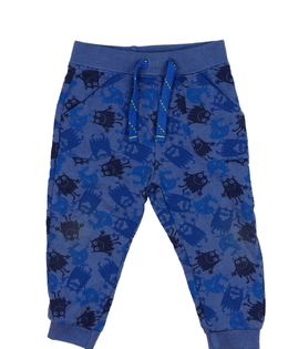 Modré tepláky s postavičkami M&Co