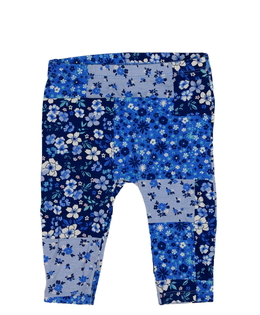 Modré květinové legíny M&Co