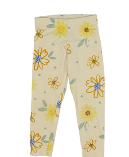 Hnědé květinové legíny Nutmeg