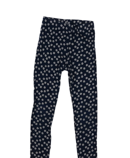 Modré květinové legíny