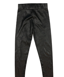 Černé koženkové legíny 