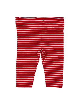 Červeno-bílé pruhované legíny F&F