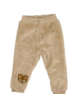 Hnědé chlupaté tepláky 