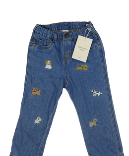 Nové modré rifle s pejsky H&M