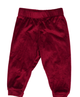 Červené semišové tepláčky 