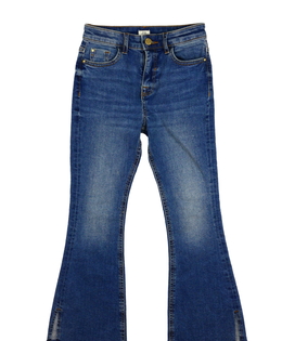 Modré melírované zvonové rifle River Island 