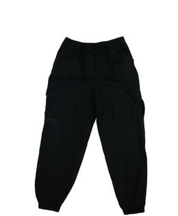 Černé široké kapsáčové kalhoty 