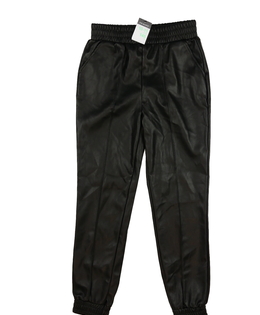 Nové černé koženkové kalhoty Primark 