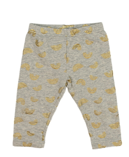 Šedé teplejší legíny s duhou