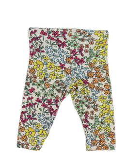 Krémové květinové legíny Primark 