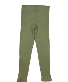 Zelené žebrované legíny 