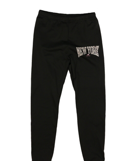 Černé legíny s nápisem 