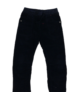 Tmavě modré manšestrové kalhoty 