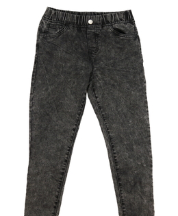 Šedé melírované džegíny 