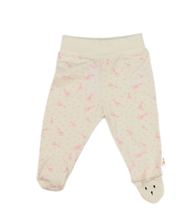 Krémové capáčky s růžovými žirafami 