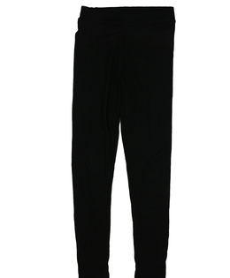 Černé žebrované legíny