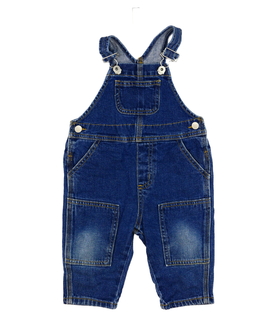 Modré riflové kalhoty s laclem 