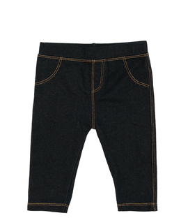 Tmavé legíny v riflovém vzhledu 