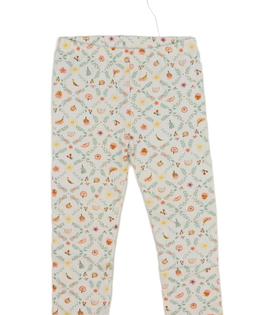 Bílé legíny s obrázky Nutmeg 