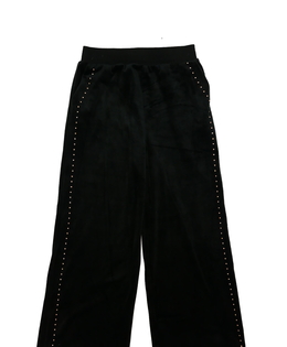 Černé semišové široké tepláky George