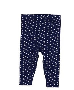 Tmavě modré legíny s hvězdami 