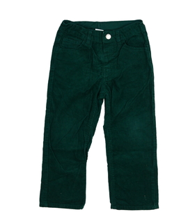 Zelené široké manšestrové kalhoty H&M