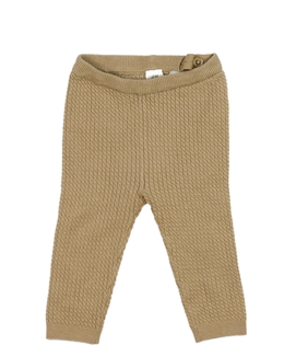 Hnědé pletené kalhoty H&M