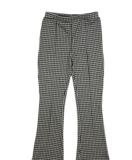 Černo-bílé zvonové kalhoty Tu 